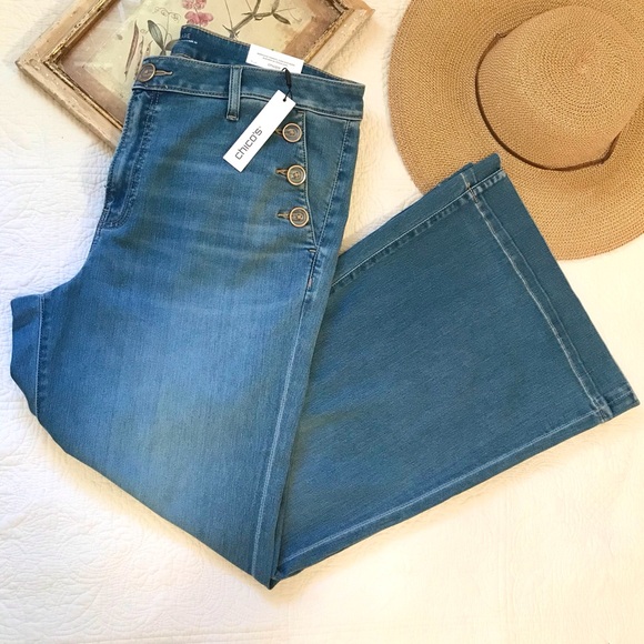 Chico's Denim - NWT Chico’s Button Flare Jean